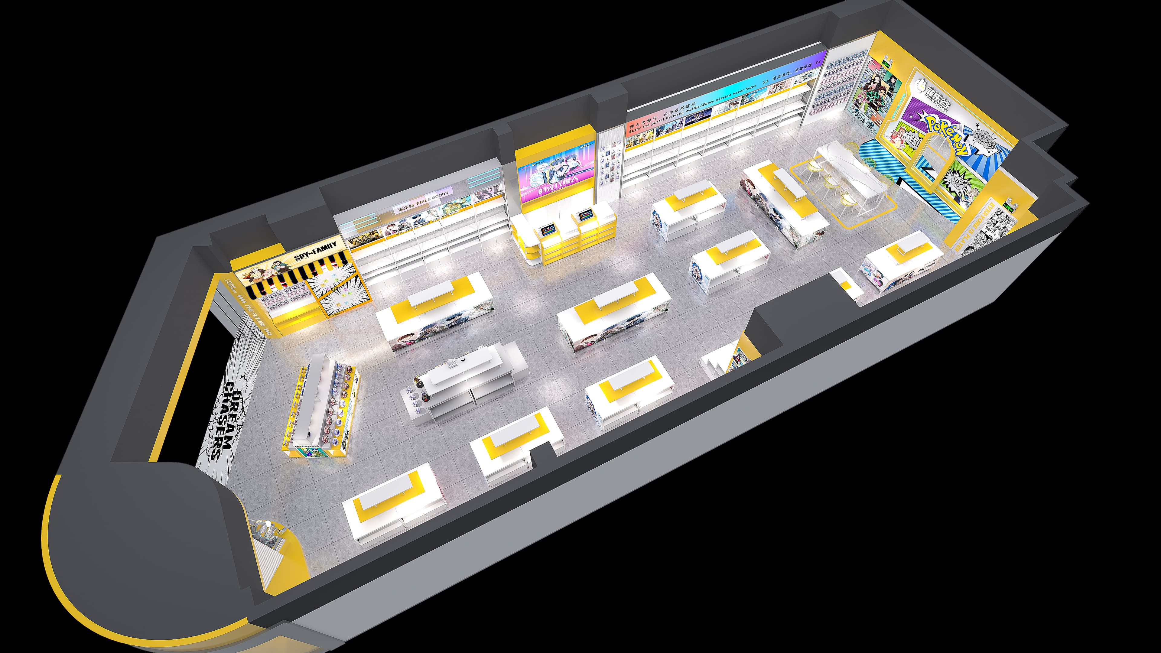 Filegu Anime Store 3D Render 2
