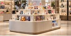 Open display island display