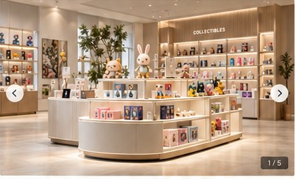 Custom island display in a retail environment