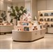 Island display with modular shelving