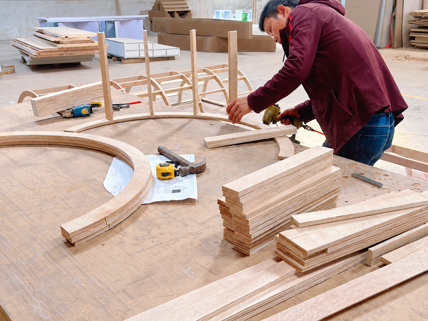 Wood retail fixture capability